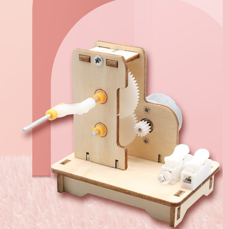 Science Diy Model - DIY Mini Hand Generator DIY การทดลองวิทยาศาสตร์ชุดการศึกษาของเล่นสําหรับเด็กของขวัญของเล่นโครงการ