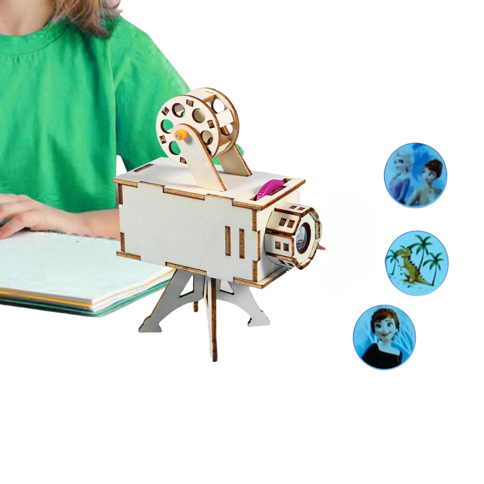 Science Diy Model - DIY ไม้โครงการวิทยาศาสตร์ชุดการทดลองวิทยาศาสตร์ของเล่นการเรียนรู้ของเล่นสําหรับของขวัญเด็กวันเกิดโปรเจคเตอร์