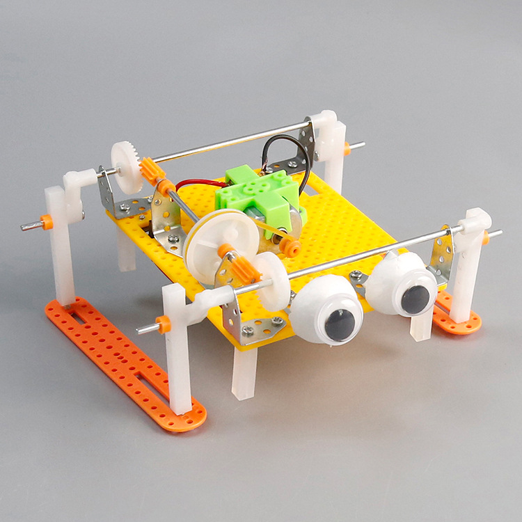 Science Toy - ชุดวัสดุสำหรับประกอบของเล่นหุ่นยนต์เดินได้ สร้างสรรค์ด้วยวิทยาศาสตร์ เทคโนโลยี และวิศวกรรมศาสตร์ (STEM) สำหรับเด็ก