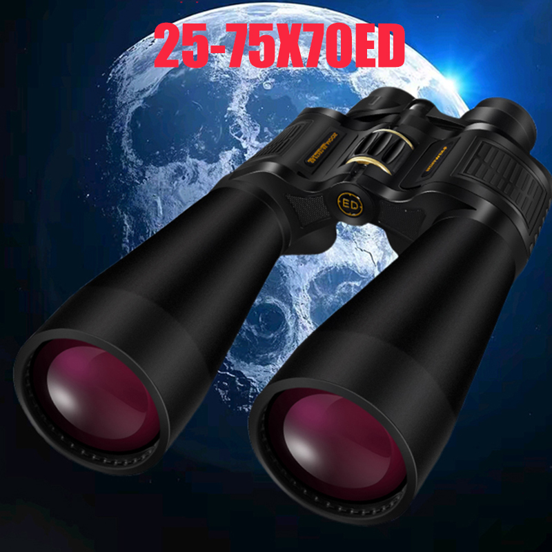 National Geographic Telescope 70Mm - กล้องส่องทางไกล BORWOLF เลนส์ใกล้วัตถุขนาดใหญ่ 25-75X70 พร้อมเลนส์ FMC