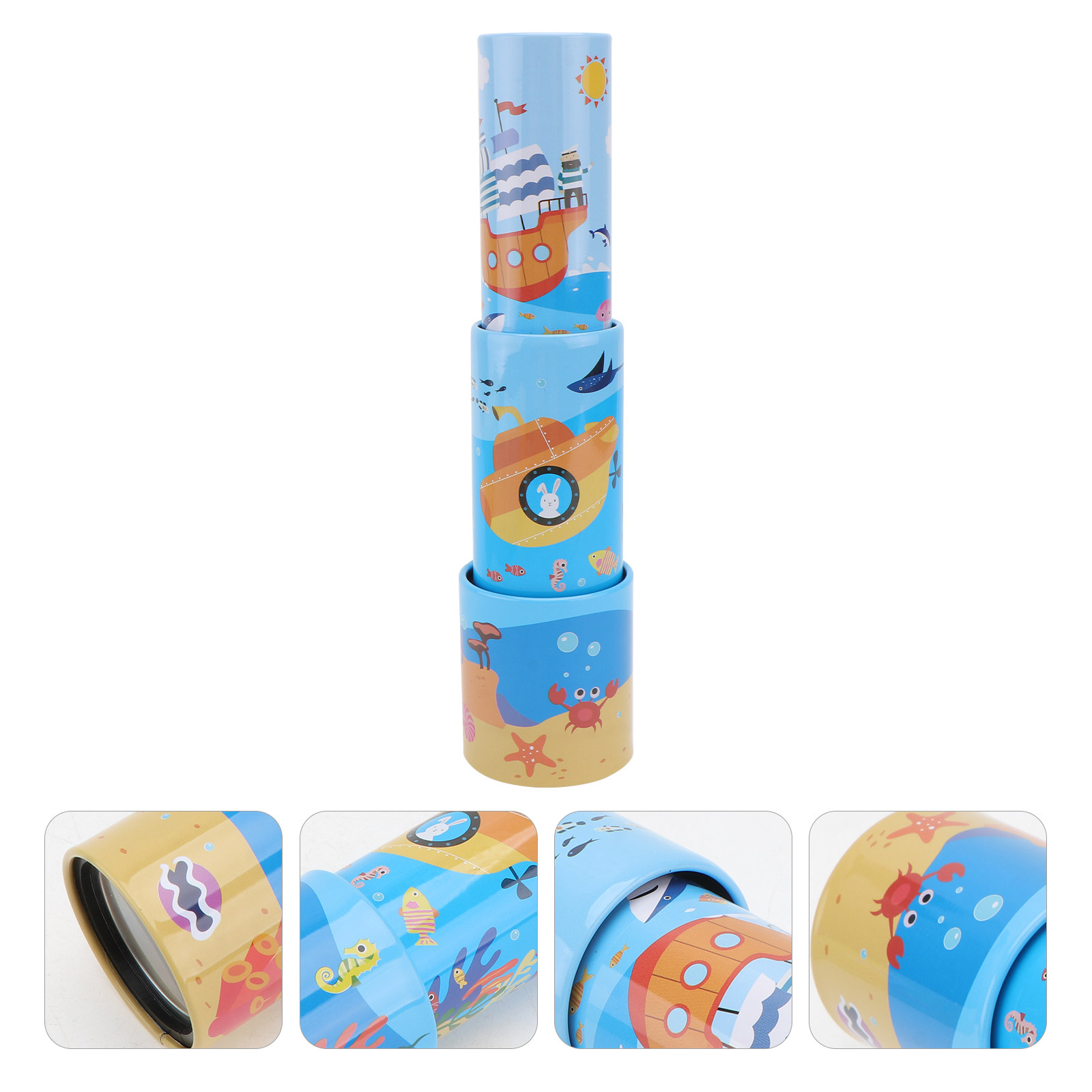 Science Toy - กล้องโทรทรรศน์แบบท่อเดี่ยวขนาดเล็กน้ำหนักเบา 1 ชิ้น สำหรับเด็ก เป็นเครื่องมือการศึกษาเพื่อการสำรวจธรรมชาติและการเรียนรู้วิทยาศาสตร์