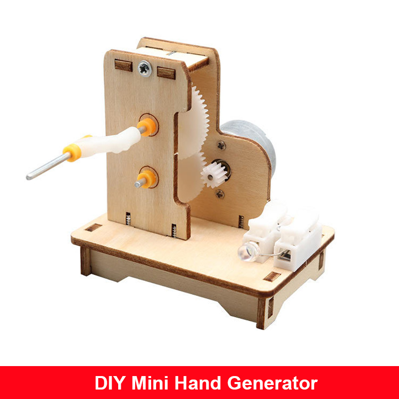 DIY Mini Hand Generator DIY กา - Science Diy Model บทวิจารณ์และราคา