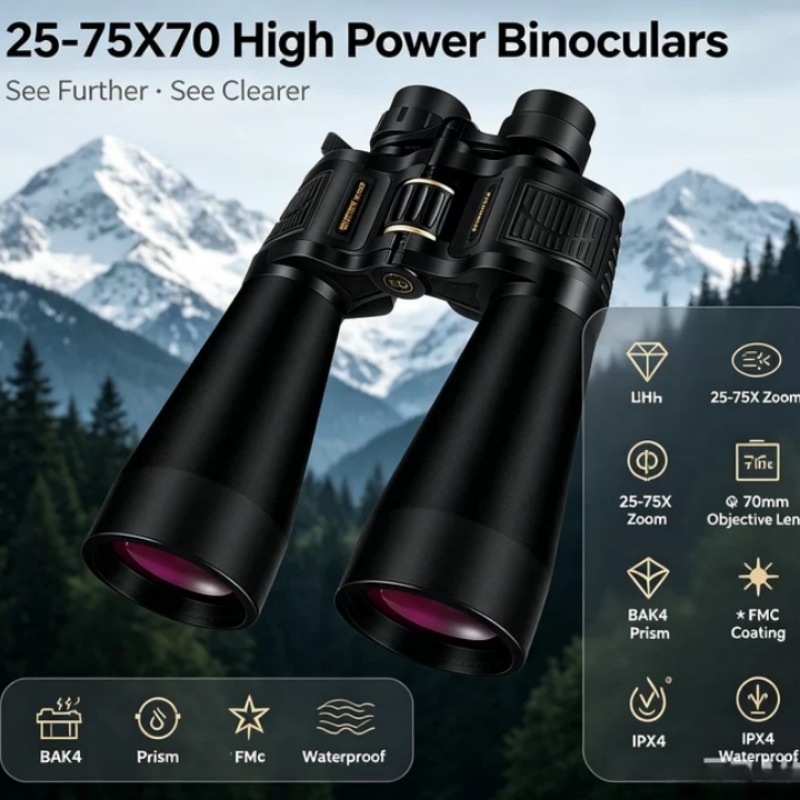 กล้องส่องทางไกล BORWOLF 25-75X - National Geographic Telescope 70Mm บทวิจารณ์และราคา
