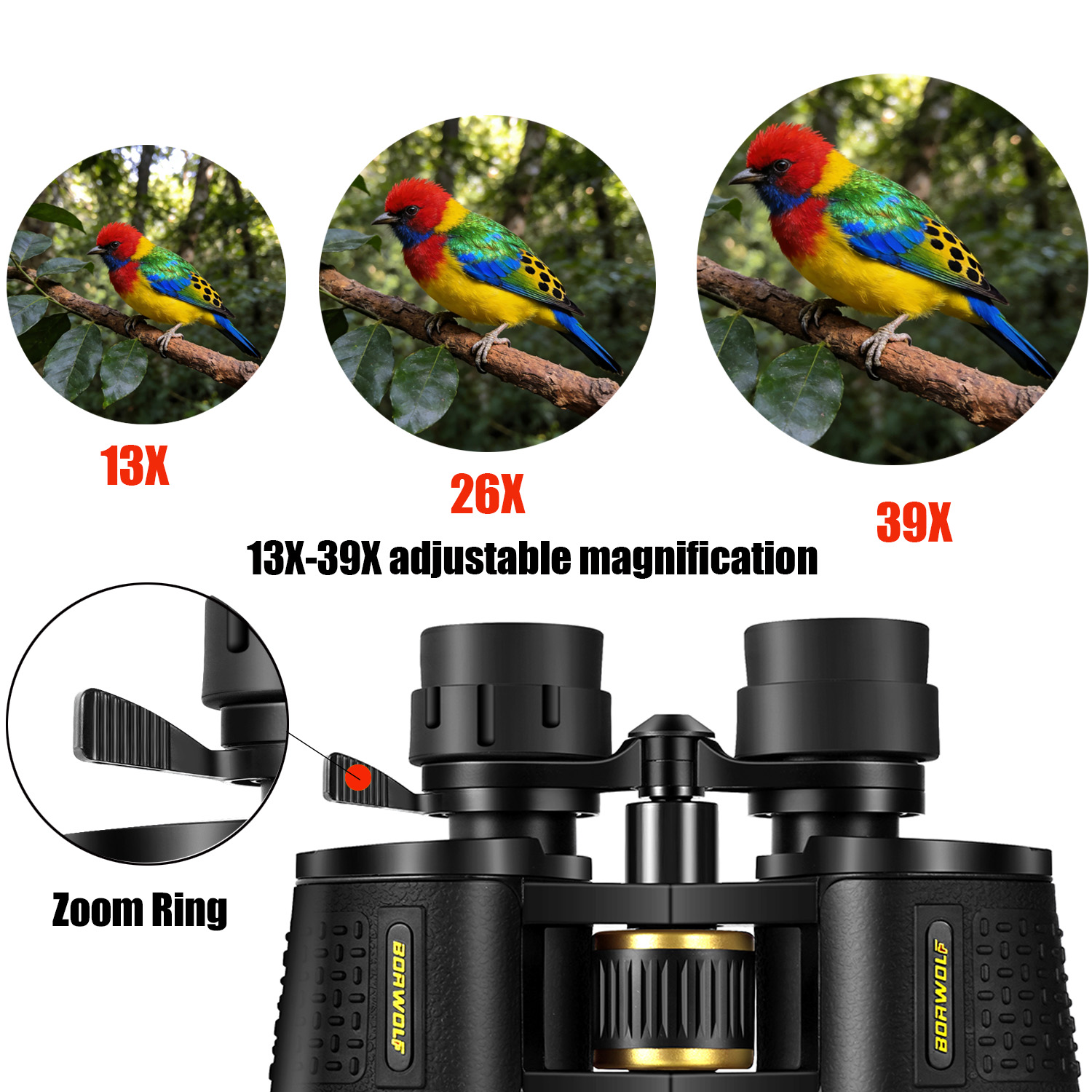 กล้องส่องทางไกล BORWOLF 13-39X - National Geographic Telescope 70Mm บทวิจารณ์และราคา