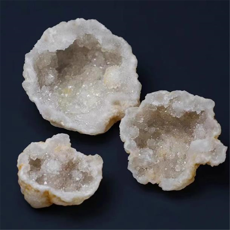 หินอาเกตธรรมชาติแบบยังไม่เปิดฝ - Geode Crystal Break บทวิจารณ์และราคา