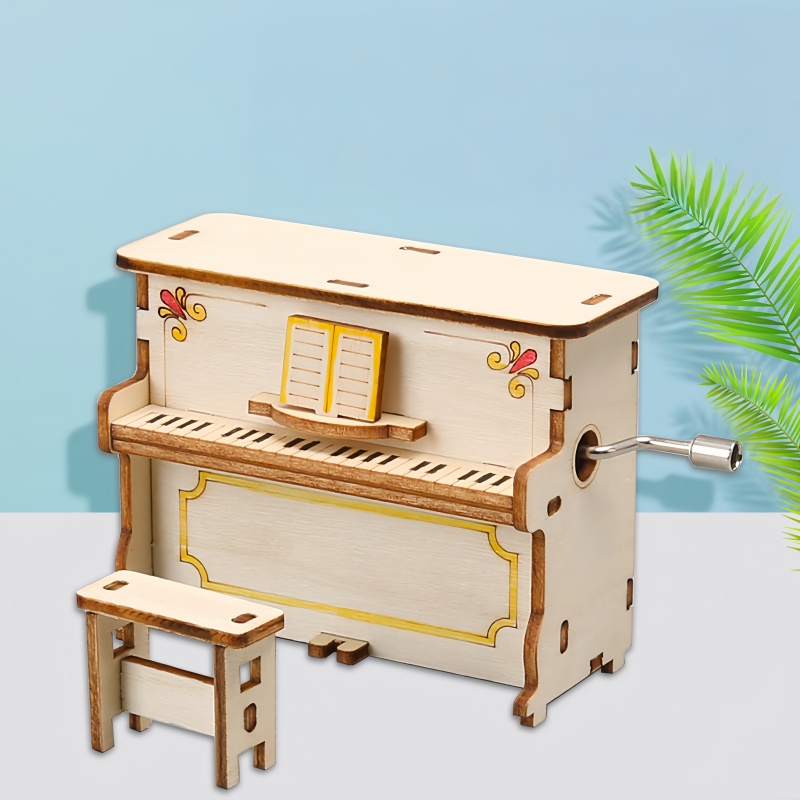 DIY เปียโนเด็กแบบหมุนมือ ของเล - Science Diy Model บทวิจารณ์และราคา
